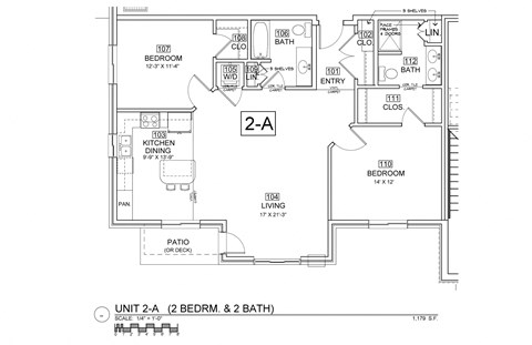 the floor plan of the second level of the house